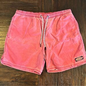Vineyard Vines Island Trunks- Dusty Coral Red Pull-On 7in Shorts